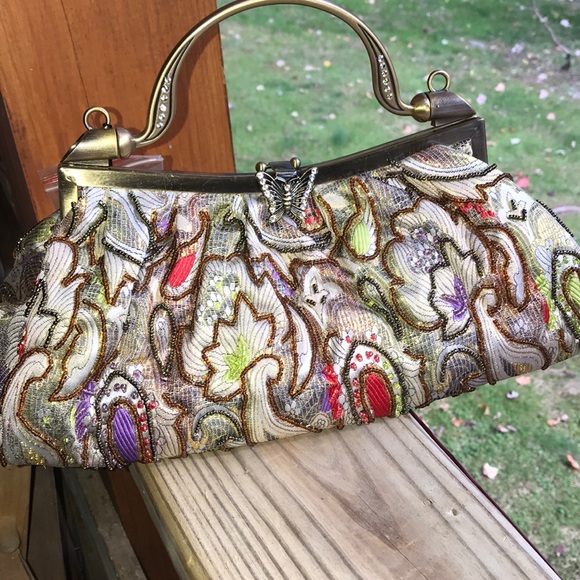 Handbags - Bead Embellished Handbag purse NWT!